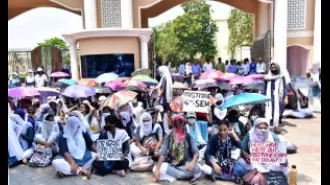 Students in the RD program are protesting against having to take exams for their 4th semester.