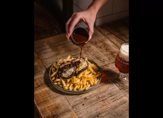 The Innis & Gunn Taproom offers a great selection of beer and a cozy atmosphere for beer lovers to enjoy.