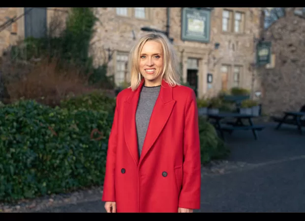 Actress Beth Cordingly announces she is in a relationship with an Emmerdale star and is deeply in love.