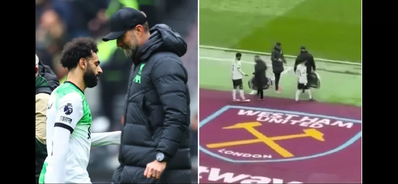 A new camera angle may have revealed the reason behind the argument between Jurgen Klopp and Mohamed Salah.