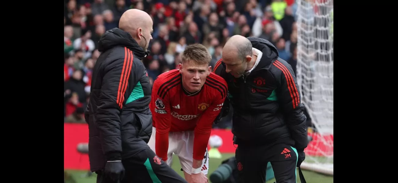 Man Utd coach Erik ten Hag gives update on Scott McTominay's injury after he was substituted during game against Burnley.