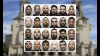 A group of men who sexually assaulted eight girls have been given a combined sentence of almost 350 years.