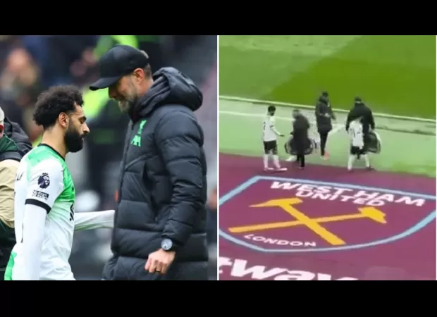 A new camera angle may have revealed the reason behind the argument between Jurgen Klopp and Mohamed Salah.