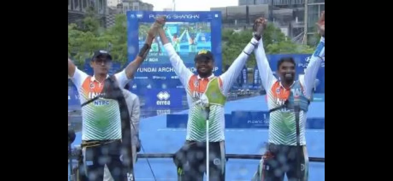 India pulls off a stunning upset over Korea, last year's Olympic gold medalists, to win gold in Archery World Cup.