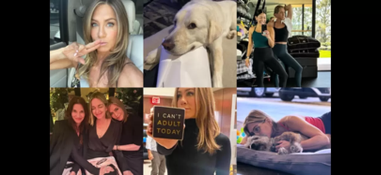 Jennifer Aniston posted puppy and workout photos on Instagram in a recent photo dump.