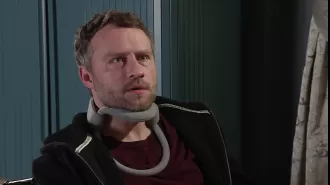 As Paul's coughing fit worsens, his abusive father leaves him alone in Coronation Street.