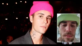 Fans worried as Justin Bieber posts crying selfie, wondering if it's a warning.