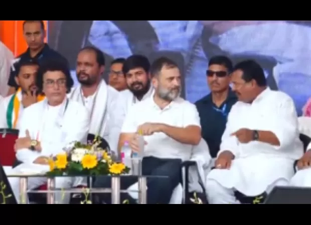 Rahul Gandhi honors Madhu Babu at his place of birth.