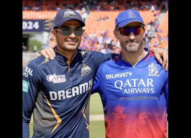 Maxwell makes comeback as RCB choose to bowl first against GT in cricket match.