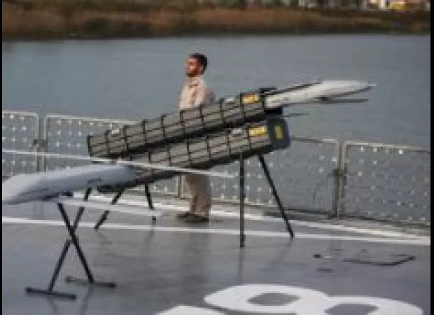 Iran reveals a new drone designed for kamikaze-style attacks.