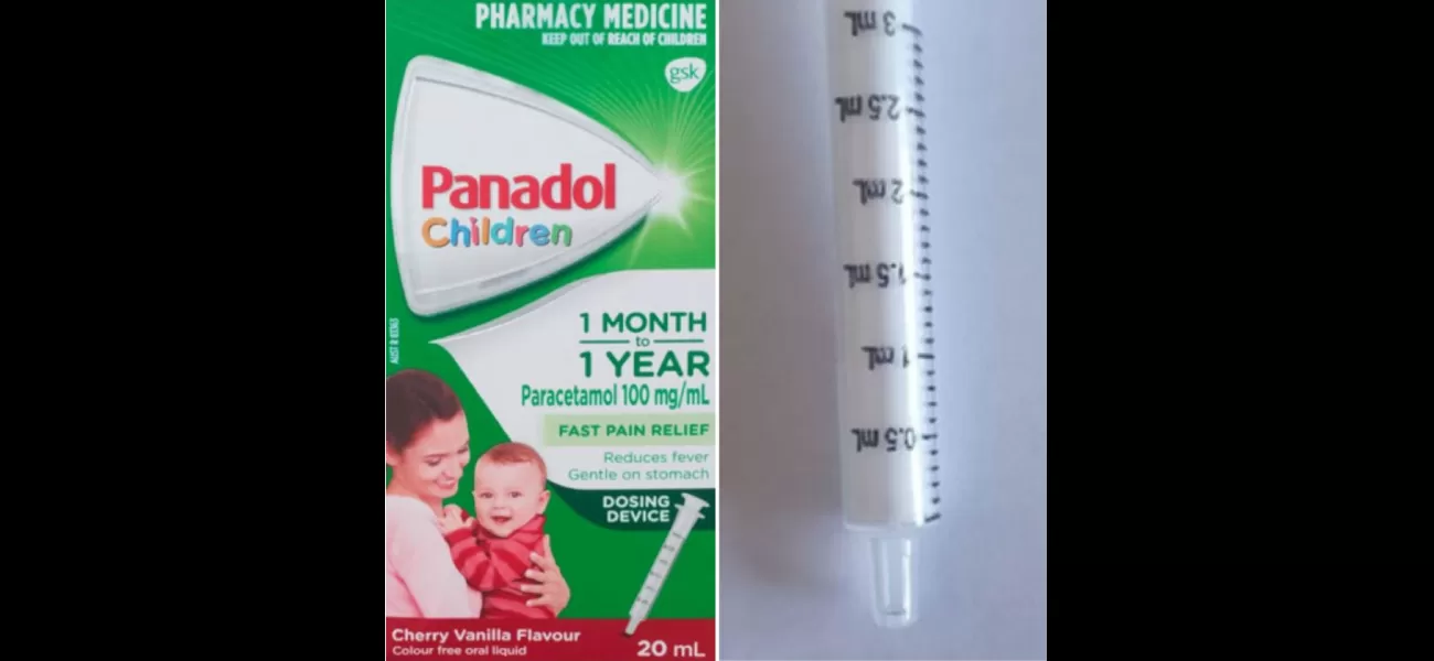 Panadol for kids withdrawn due to issue with dosing syringes.