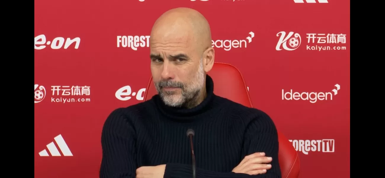 Guardiola predicts future success for Arsenal after Man City's victory over Nottingham Forest.