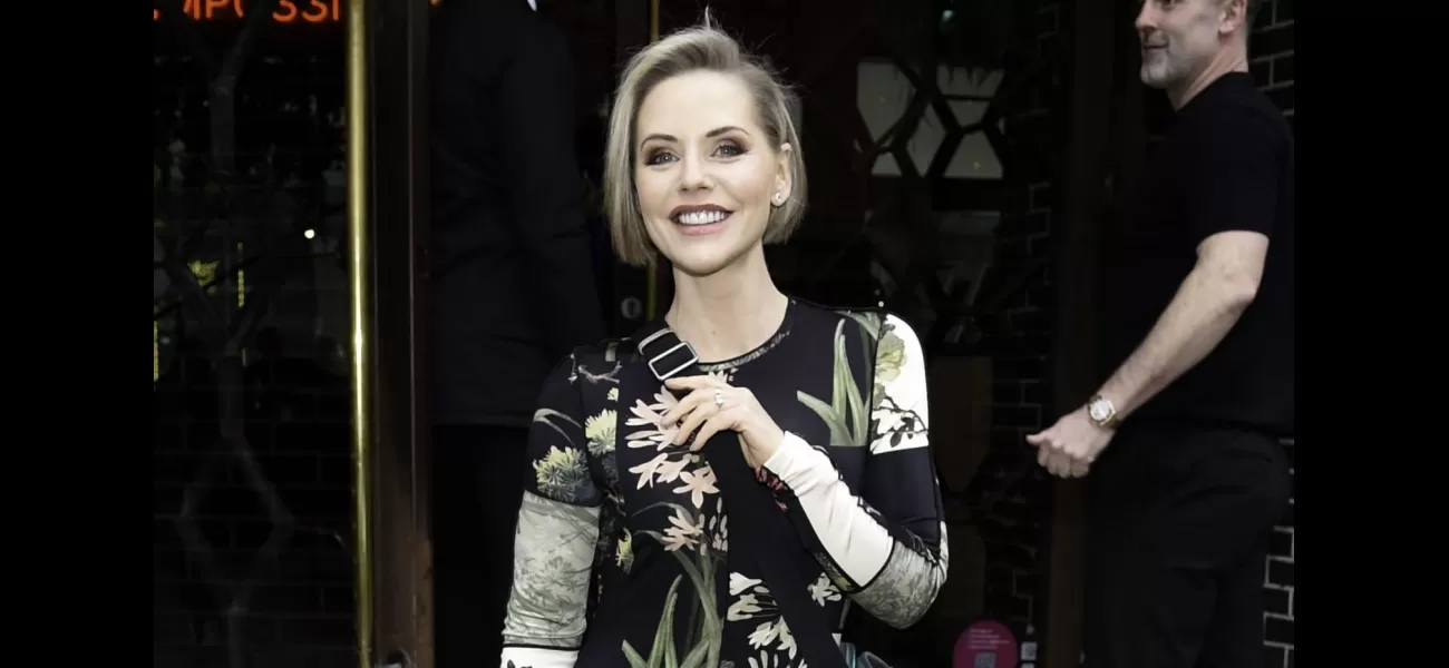 Stephanie Waring happily attends soap party after being let go from show.