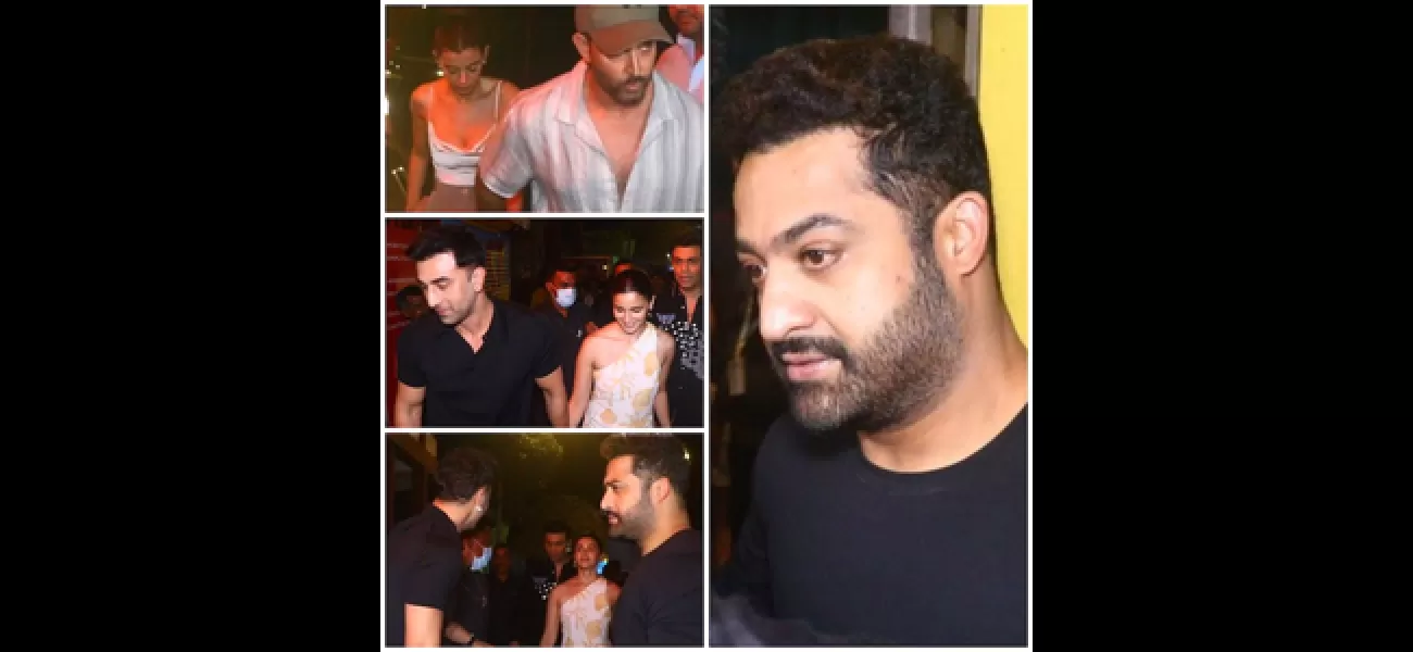 NTR Jr is in Mumbai for the filming of 'War 2' and has been spending time with KJo, Ranbir, Alia, and Hrithik.