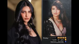 Shruti Haasan shares old photo of her mother Sarika.