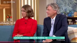 Judy Finnigan, a television presenter, was confused by her co-host's paranoia during a segment on Good Morning Britain.