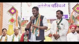 Congress suffers setback as Akshay Bam pulls out of nomination and joins BJP.
