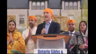 India calls in Canadian official after pro-Khalistan chants heard at event with Trudeau.