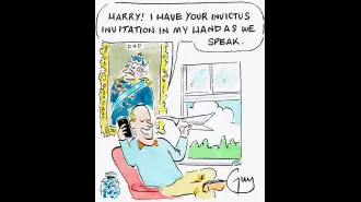 Guy Venables creates the cartoon for Metro newspaper every day.