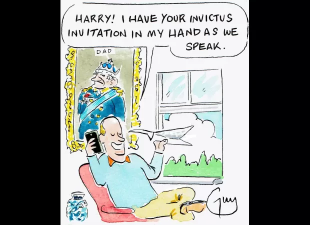 Guy Venables creates the cartoon for Metro newspaper every day.