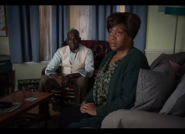 Yolande tells Patrick about sexual assault as the truth is revealed in emotional two-person scene on EastEnders.