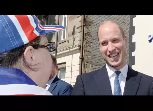 William shares news about Kate and the kids while visiting Newcastle.