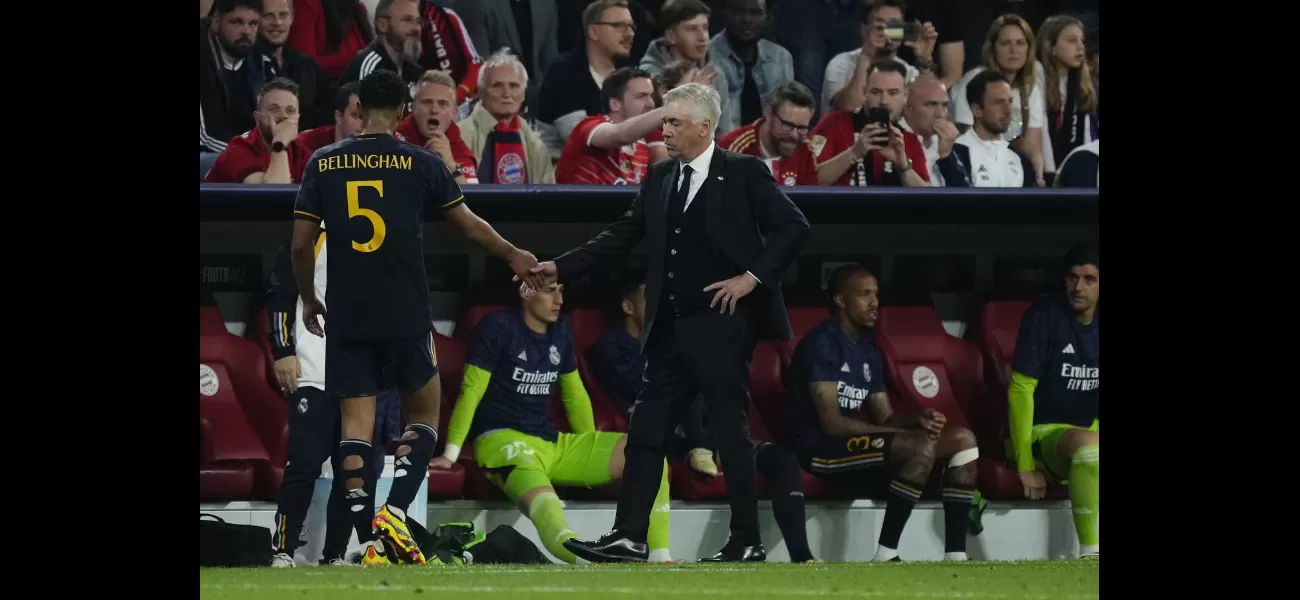 Ancelotti explains why he substituted Bellingham during Real Madrid's tie with Bayern Munich.