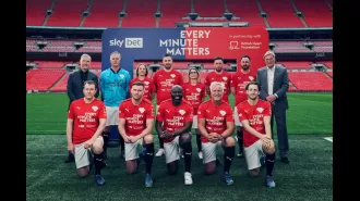 Football greats unite to educate country on CPR techniques.