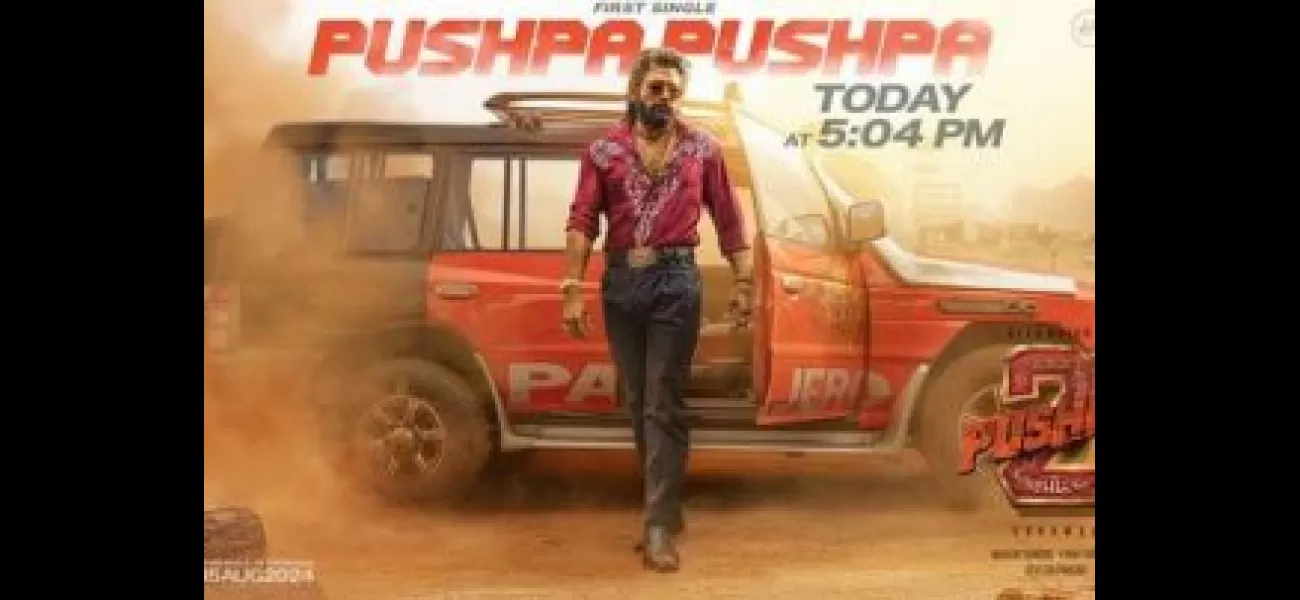 Allu Arjun exudes confidence in the latest poster for 'Pushpa 2: The Rule'.