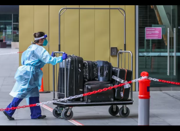 Victoria's health department no longer responsible for hotel quarantine charges.