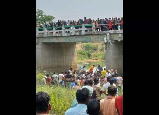 A boy in Odisha died when a truck fell off a bridge and crushed him in Dhenkanal district.