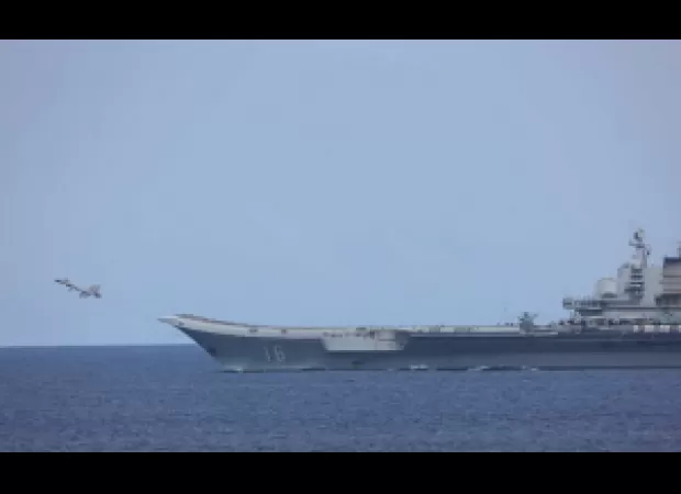 China's newest aircraft carrier embarks on sea trials as tensions rise in the South China Sea.