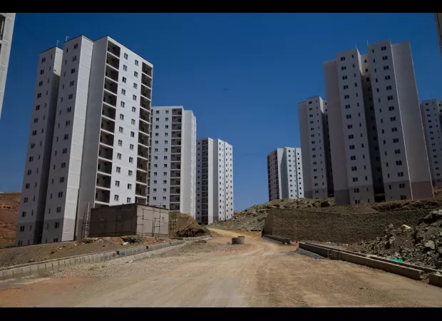 'Abandoned 'Paradise City' with decaying skyscrapers.'