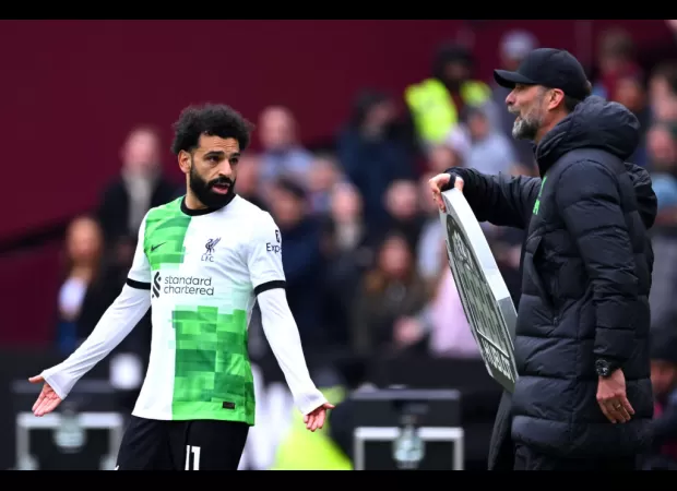 West Ham player shares details of conversation between Jurgen Klopp and Mohamed Salah during argument at Liverpool.