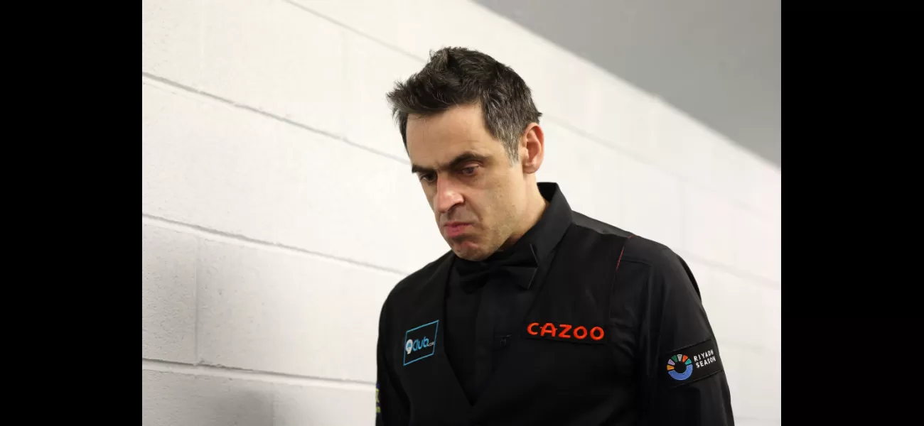 Snooker player Ronnie O'Sullivan believes referees are unfairly targeting him, following an incident involving the black ball.