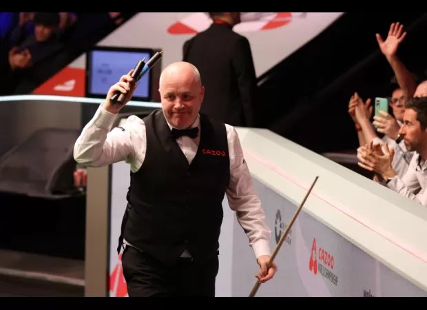 Snooker player John Higgins discusses his future plans following his loss at the World Championship.