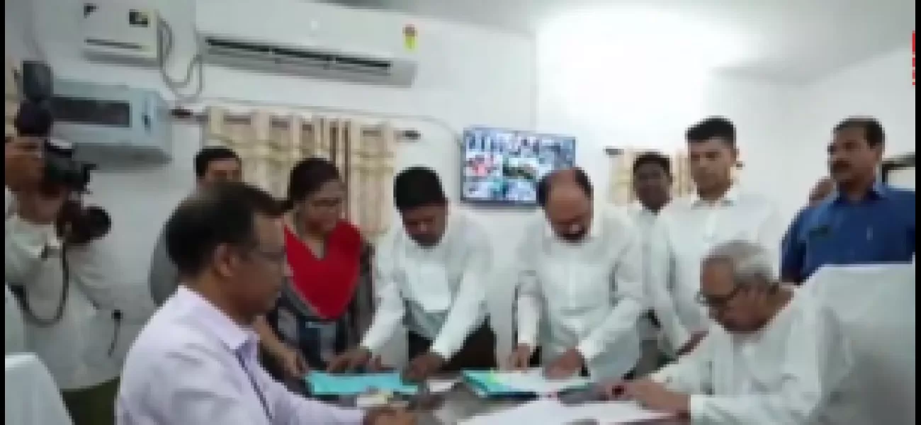 Odisha CM Naveen Patnaik has officially submitted his candidacy for the Kantabanji Assembly seat.