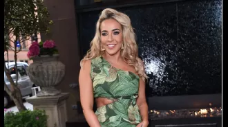 Actress Stephanie Davis shares sad story of how she first encountered her new romantic partner.