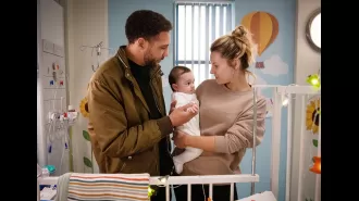 Dawn and Billy's baby Evan is facing health issues in the TV show Emmerdale.
