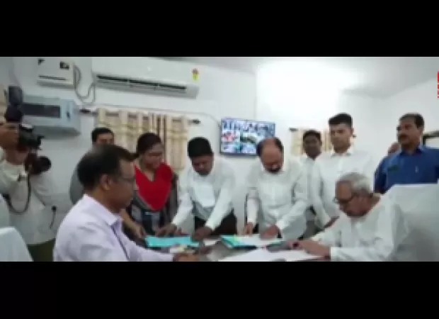 Odisha CM Naveen Patnaik has officially submitted his candidacy for the Kantabanji Assembly seat.
