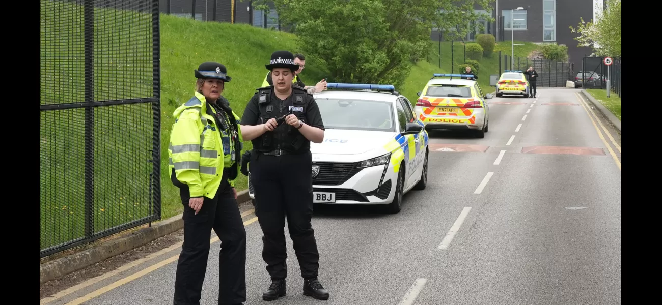 A 17-year-old boy has been arrested and charged for injuring three people with a sharp object in a school attack.