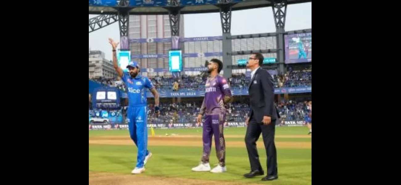 Mumbai Indians win coin toss and choose to field against Kolkata Knight Riders.