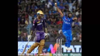 MI's disciplined bowling effort results in KKR being dismissed for a modest total of 169.