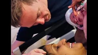 Sky Sports host celebrates birth of child after numerous trips to hospital.