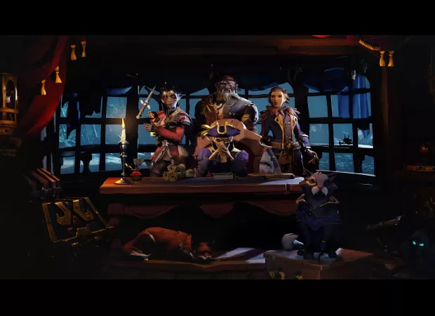 A review of Sea of Thieves for the PS5, a game that allows players to engage in authorized piracy on the PlayStation platform.