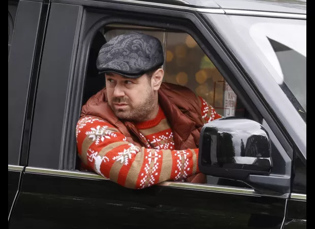 Danny Dyer, known for his role in EastEnders, brings joy to fans as he is seen filming important Christmas scenes.