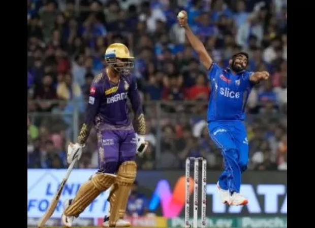 MI's disciplined bowling effort results in KKR being dismissed for a modest total of 169.