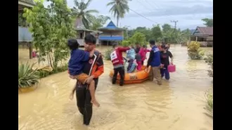 14 people killed in Indonesia's Sulawesi island due to flood and landslide.