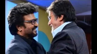 Bollywood and Kollywood icons Amitabh Bachchan and Rajinikanth join forces for 'Vettaiyan'.