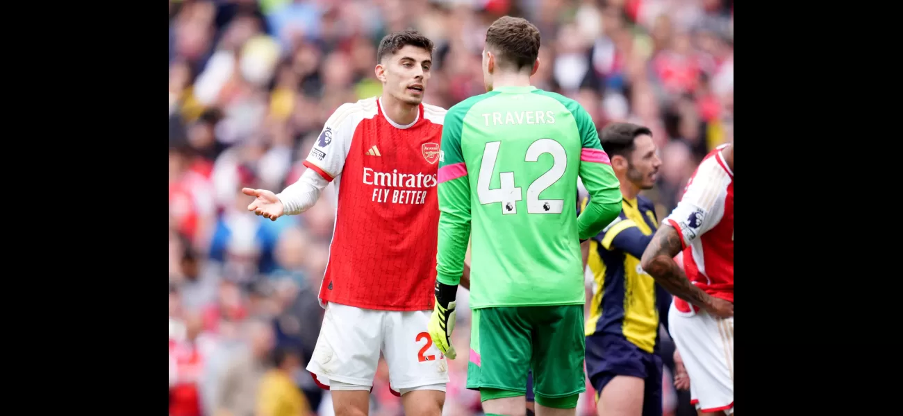 Havertz explains conversation with Bournemouth goalie after controversial penalty call.